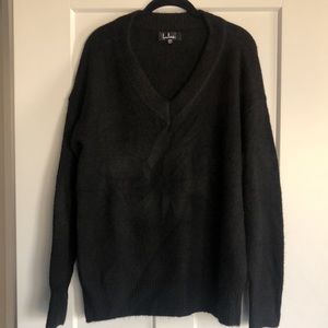 Long sleeve black v neck sweater, Lulu’s, size S/M